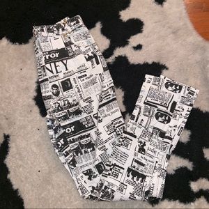 VERGE GIRL NEWSPAPER TROUSER